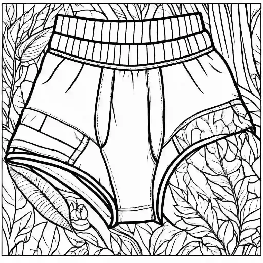 Underwear coloring pages